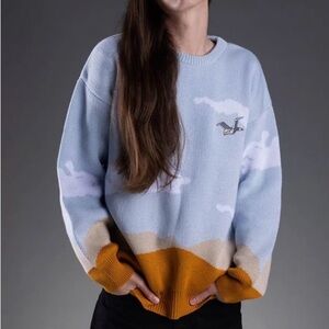 Love Joy CLOUDS Marvellous View SWEATER, Sz XXL